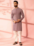 Anouk Men Embroidered Regular Sequinned Pure Cotton Kurta with Pyjamas