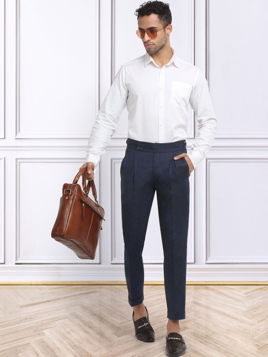 Moda Rapido Men Slim Fit Easy Wash Trousers