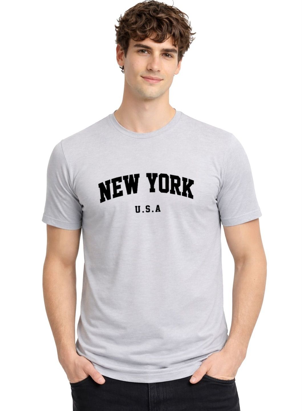 ADRO Men Typography Printed T-shirt