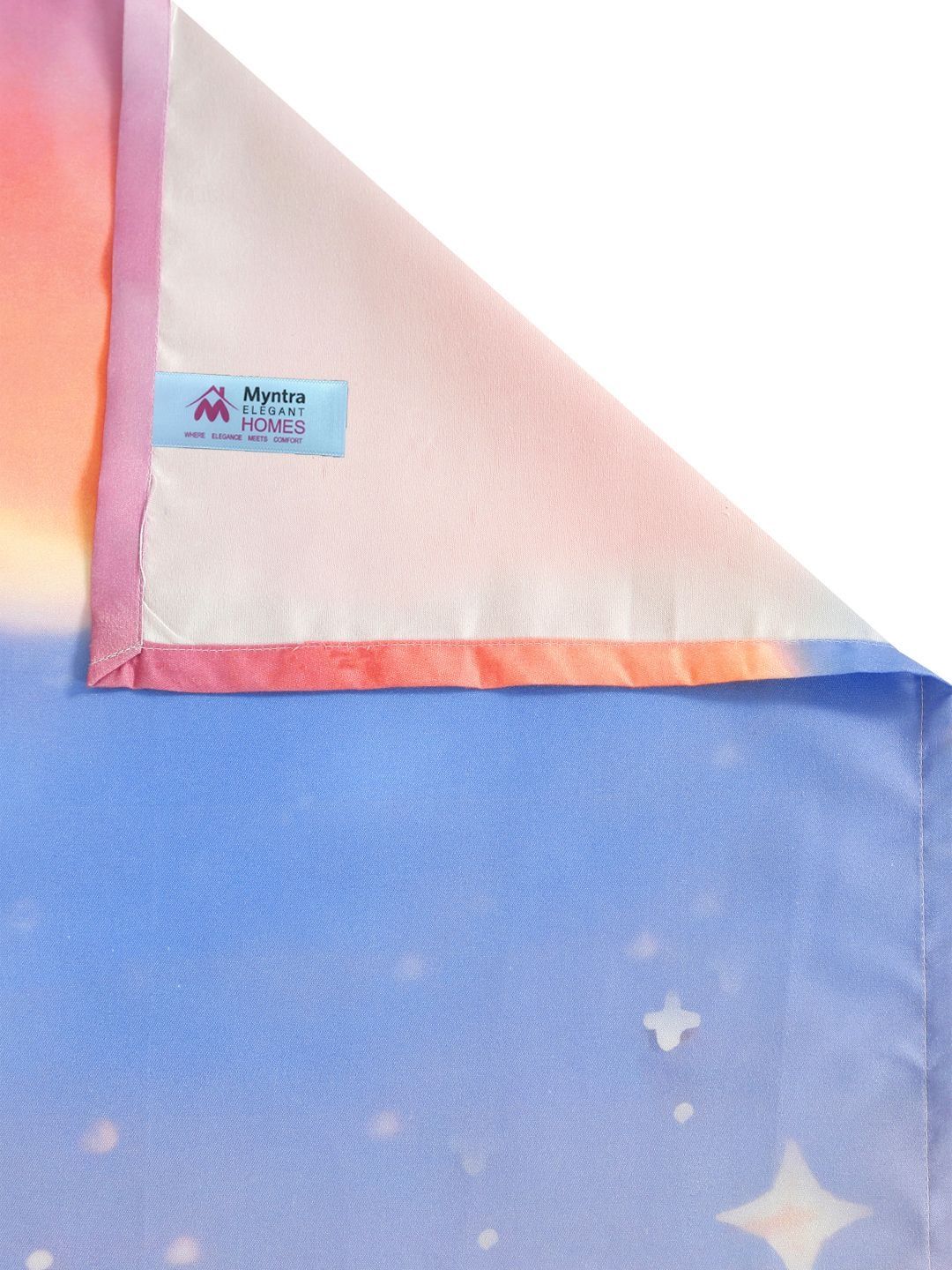Myntra Elegant Homes Kartun Biru 400 TC King 7D Cadar Dengan 2 Sarung Bantal-250X225 cm