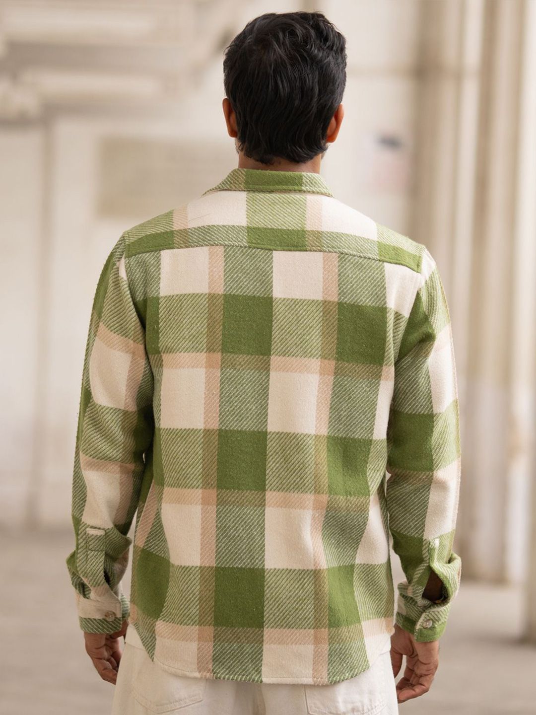 Powerlook Men Tartan Checks Opaque Checked Casual Shirt