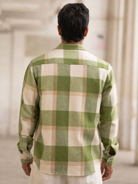 Powerlook Men Tartan Checks Opaque Checked Casual Shirt