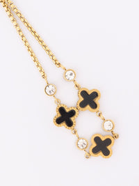 VOGUE PANASH Gold-Plated Cubic Zirconia Studded Link Bracelet