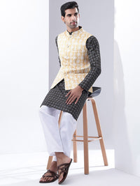 Anouk Men Printed Kurta Biasa dengan Set Kurta Piyama
