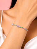 VOGUE PANASH Women Brass Silver-Plated Link Bracelet