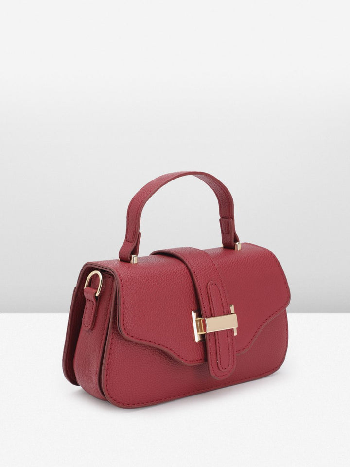 DressBerry Textured Structured Satchel