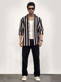 Powerlook Men Abstract Printed Spread India Slim Collar Casual Shirt