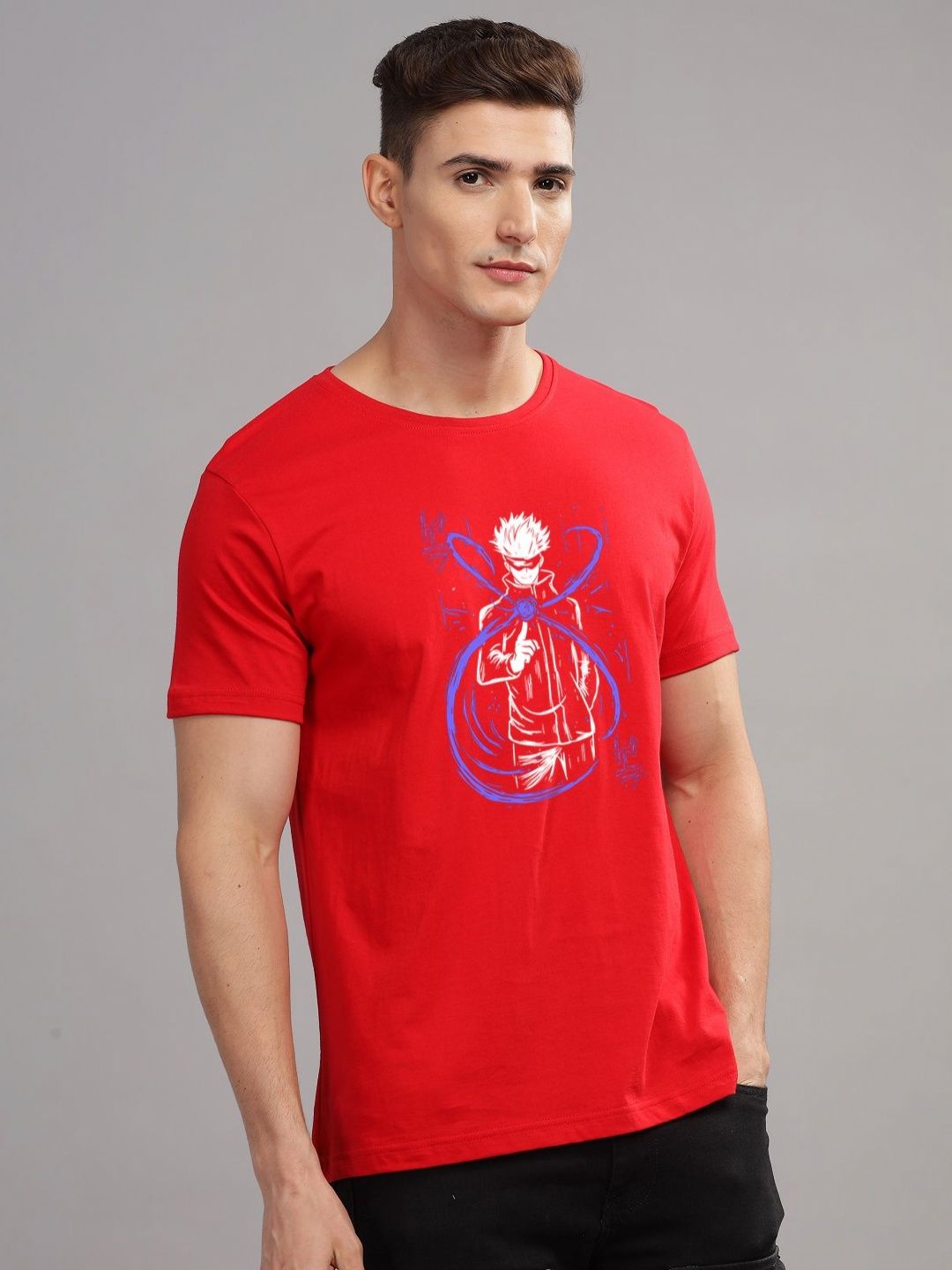 ADRO Men Graphic Printed Graphic Print Others Round Neck Cotton Tshirt