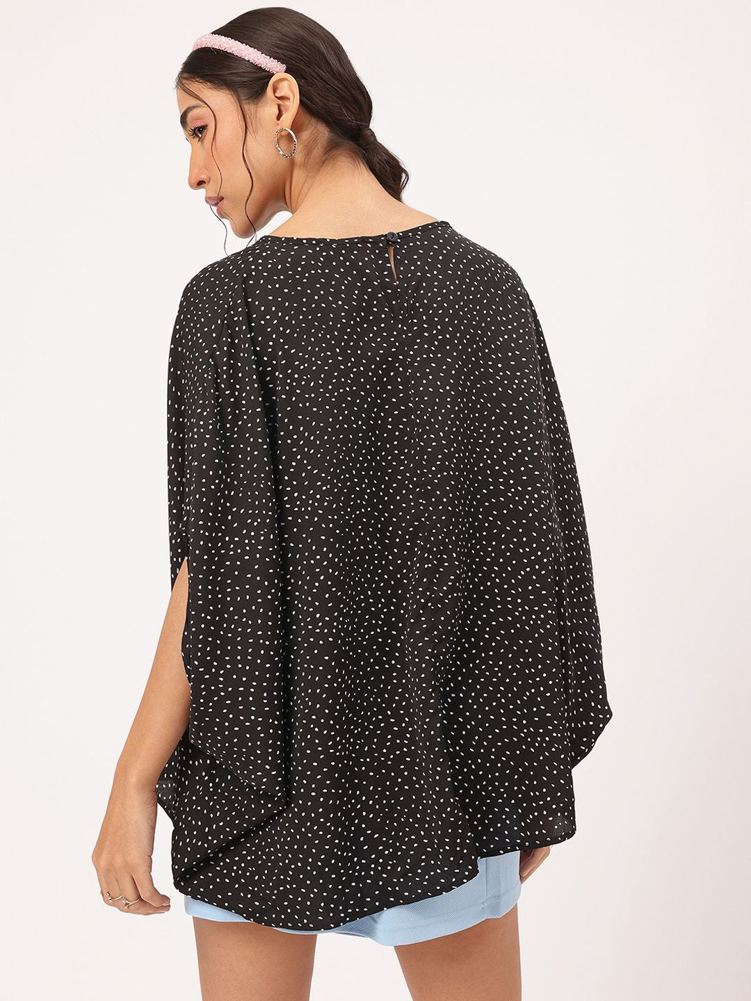 DressBerry Easy Flow Ditsy Polka Batwing Top