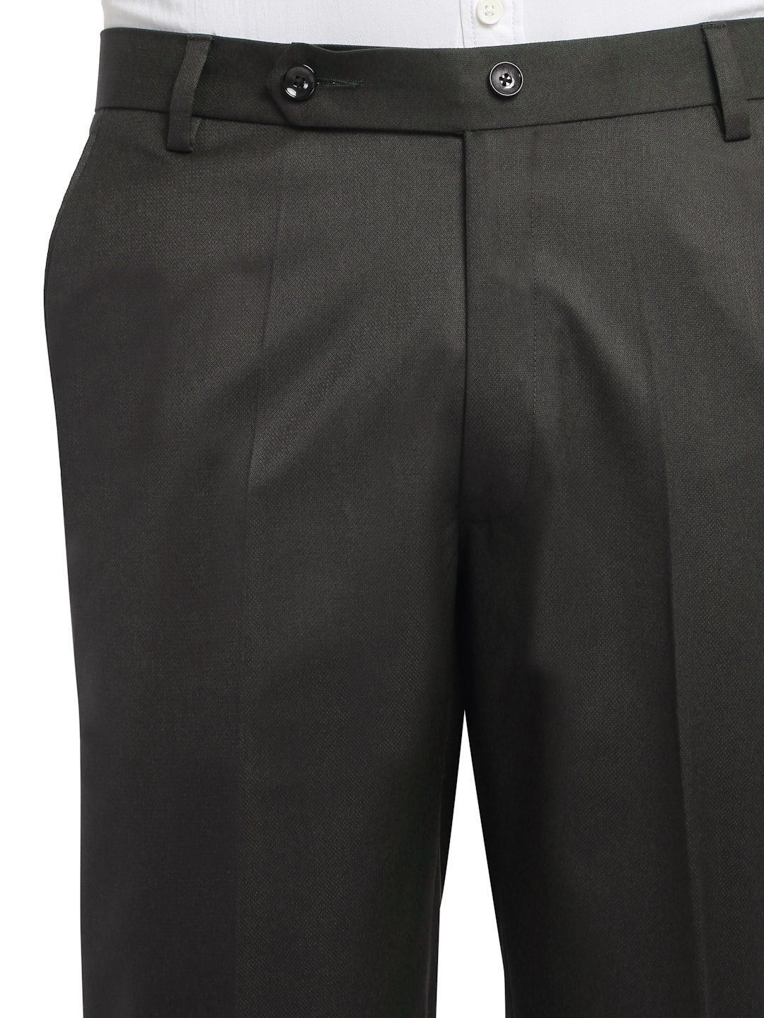 Men's Dark Brown Cotton Rich Solid Slim Fit Formal Gurkha Pants