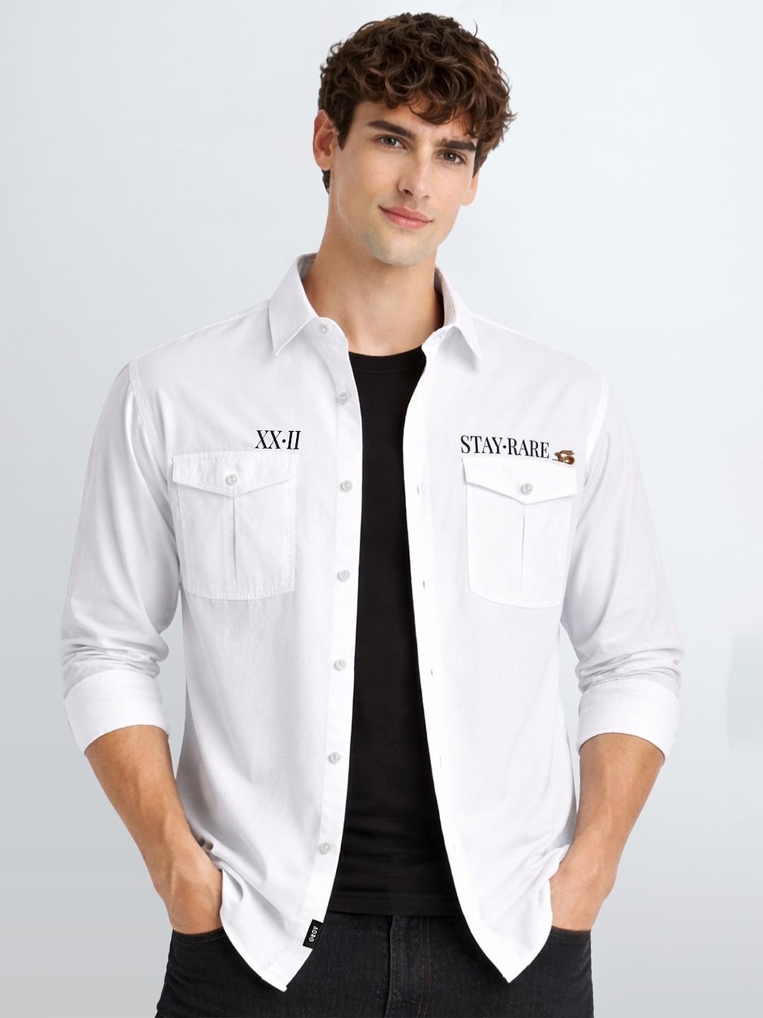 Baju Kasual Bercetak Standard ADRO Lelaki