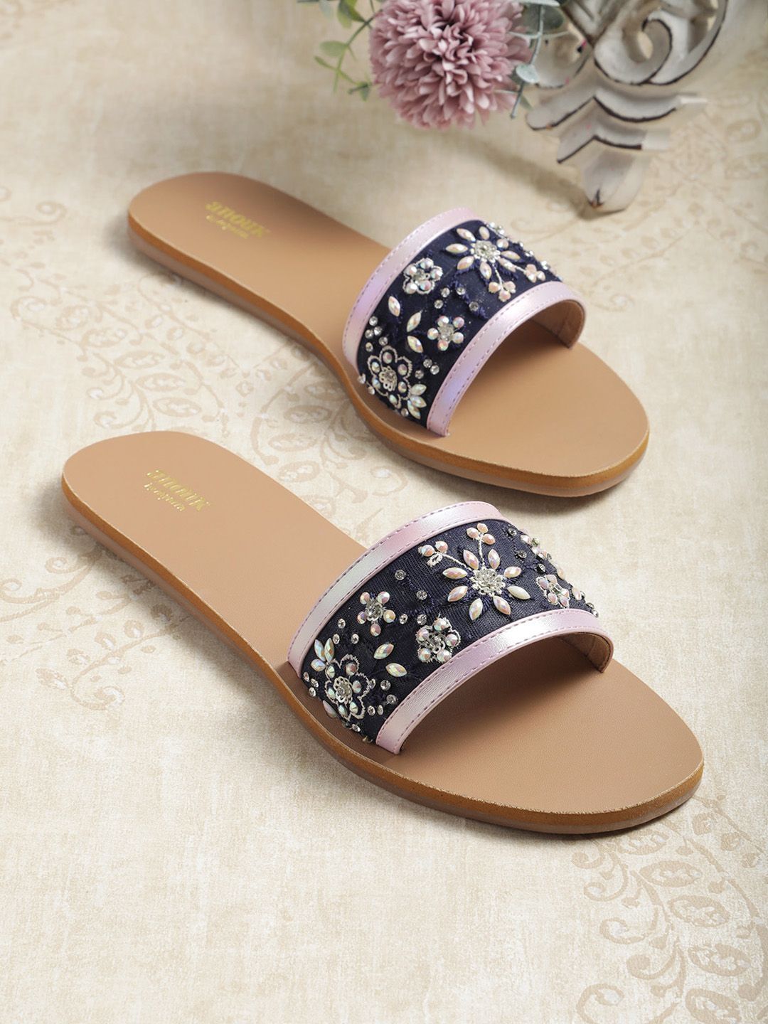 Anouk Women Embellished Open Toe Flats