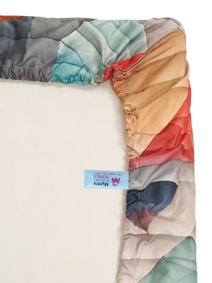 Myntra Elegant Homes Multicoloured 400 TC King Bedsheet with 2 Pillow Covers