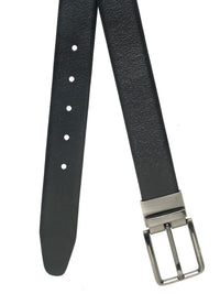 Teakwood Leathers Men Textured Leather Reversible Formal Belt