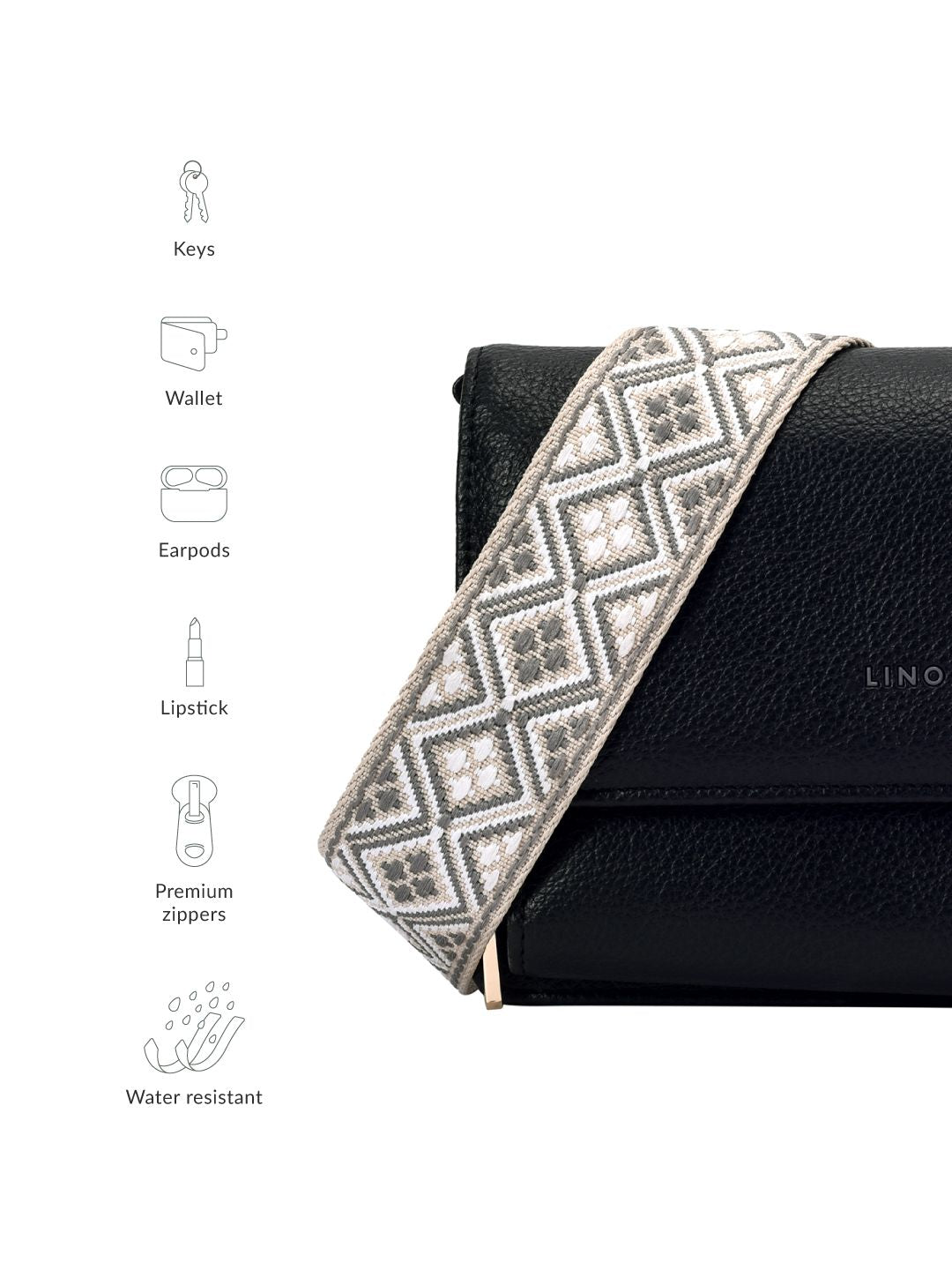 Lino Perros Structured Sling Bag