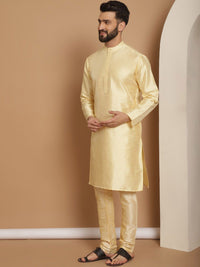 Anouk Regular Dupion Silk Kurta With Churidar