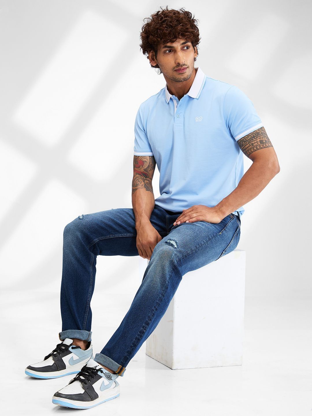 SPYKAR Men Polo Collar Slim Fit T-shirt