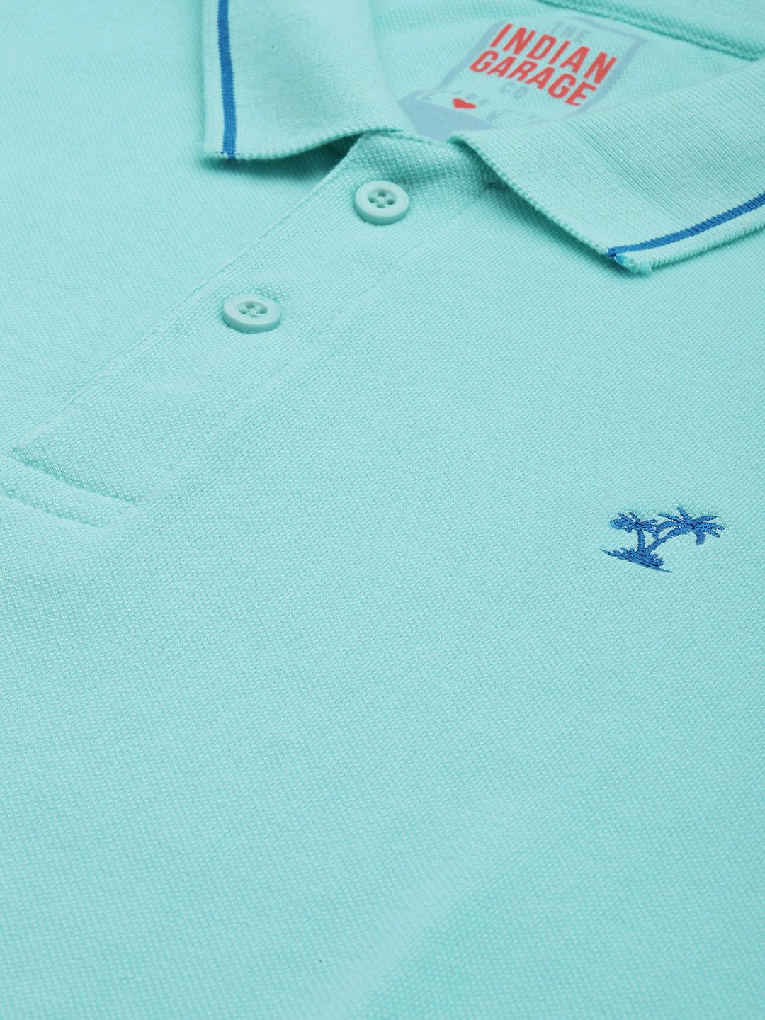 The Indian Garage Co Men Polo Collar T-shirt