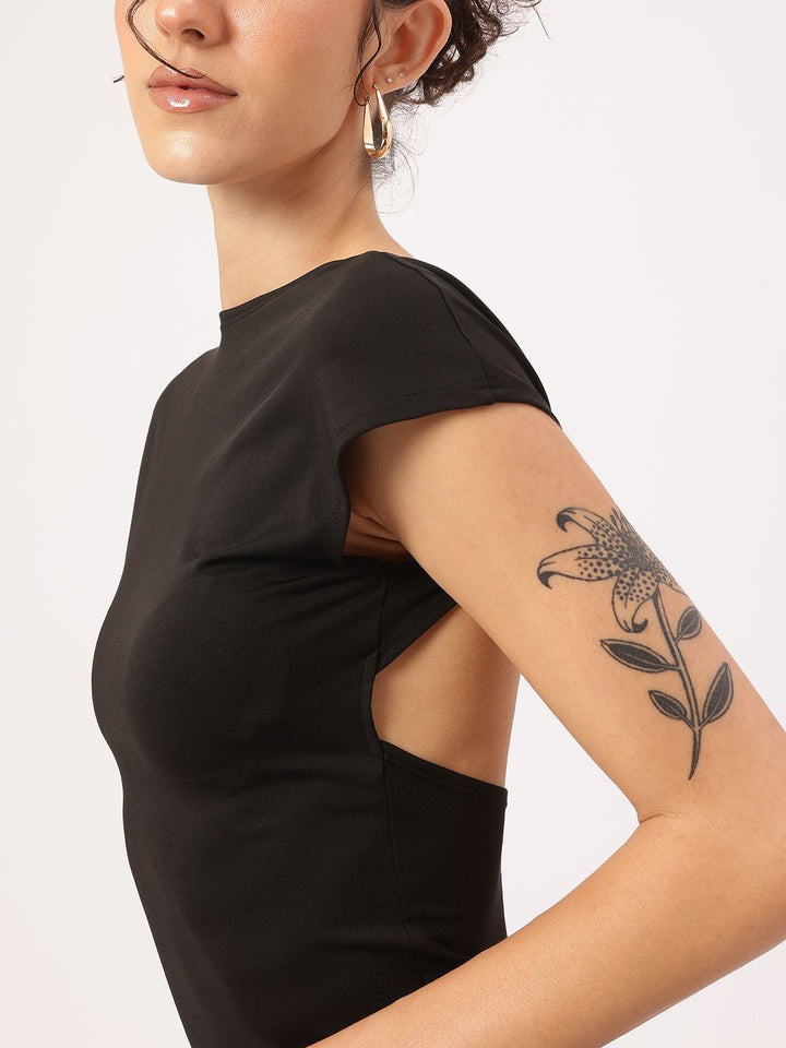 DressBerry 90s Babe Backless Fitted Top