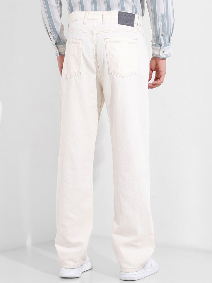 The Indian Garage Co Men Cotton Relaxed Fit Mid-Rise Jeans
