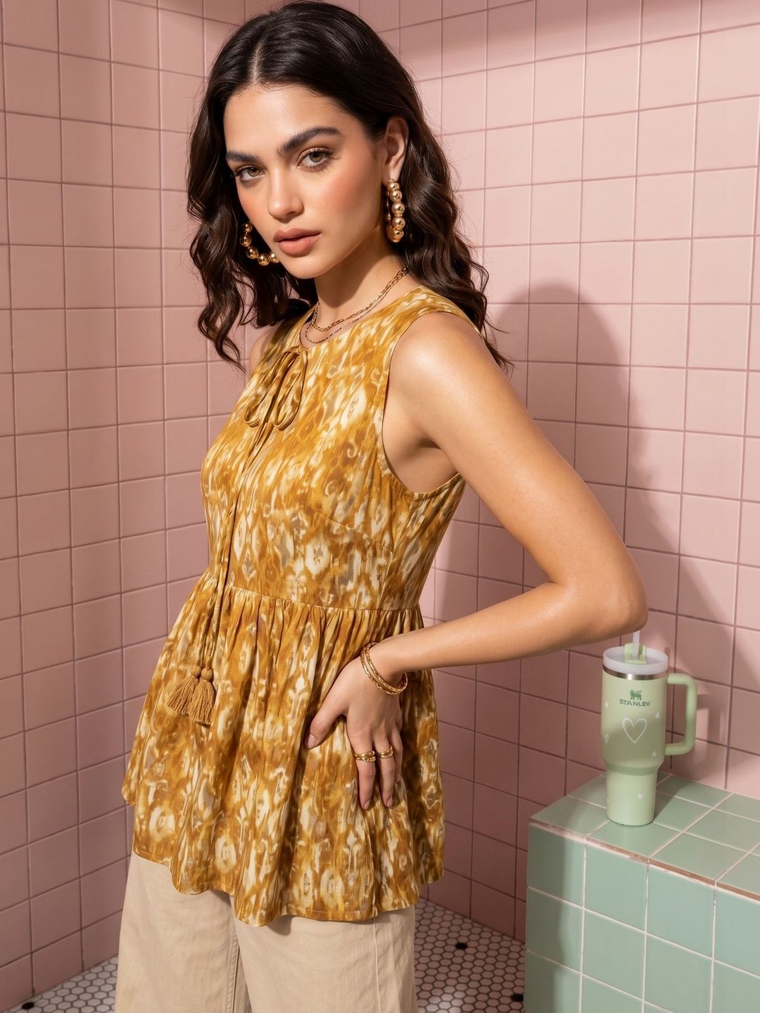 Mamicha Print Top