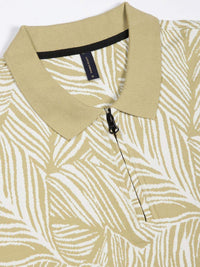 Thomas Scott Men Floral Printed Polo Collar Pockets T-shirt