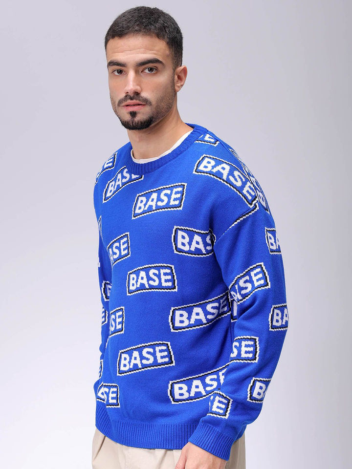 The Indian Garage Co Men Typography Longline Pullover