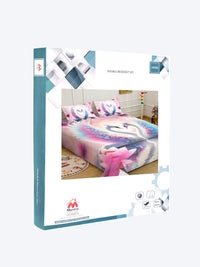Myntra Elegant Homes Multicoloured 300 TC King Bedsheet with 2 Pillow Covers