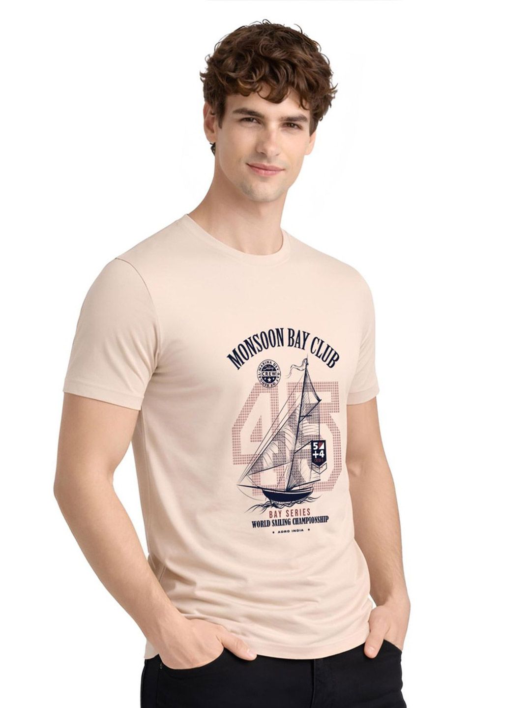 ADRO Men Printed T-shirt