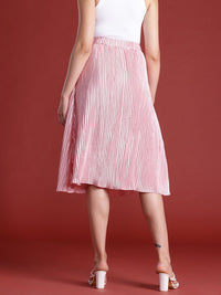 all about you Accordion Pleated A-Line Skirt