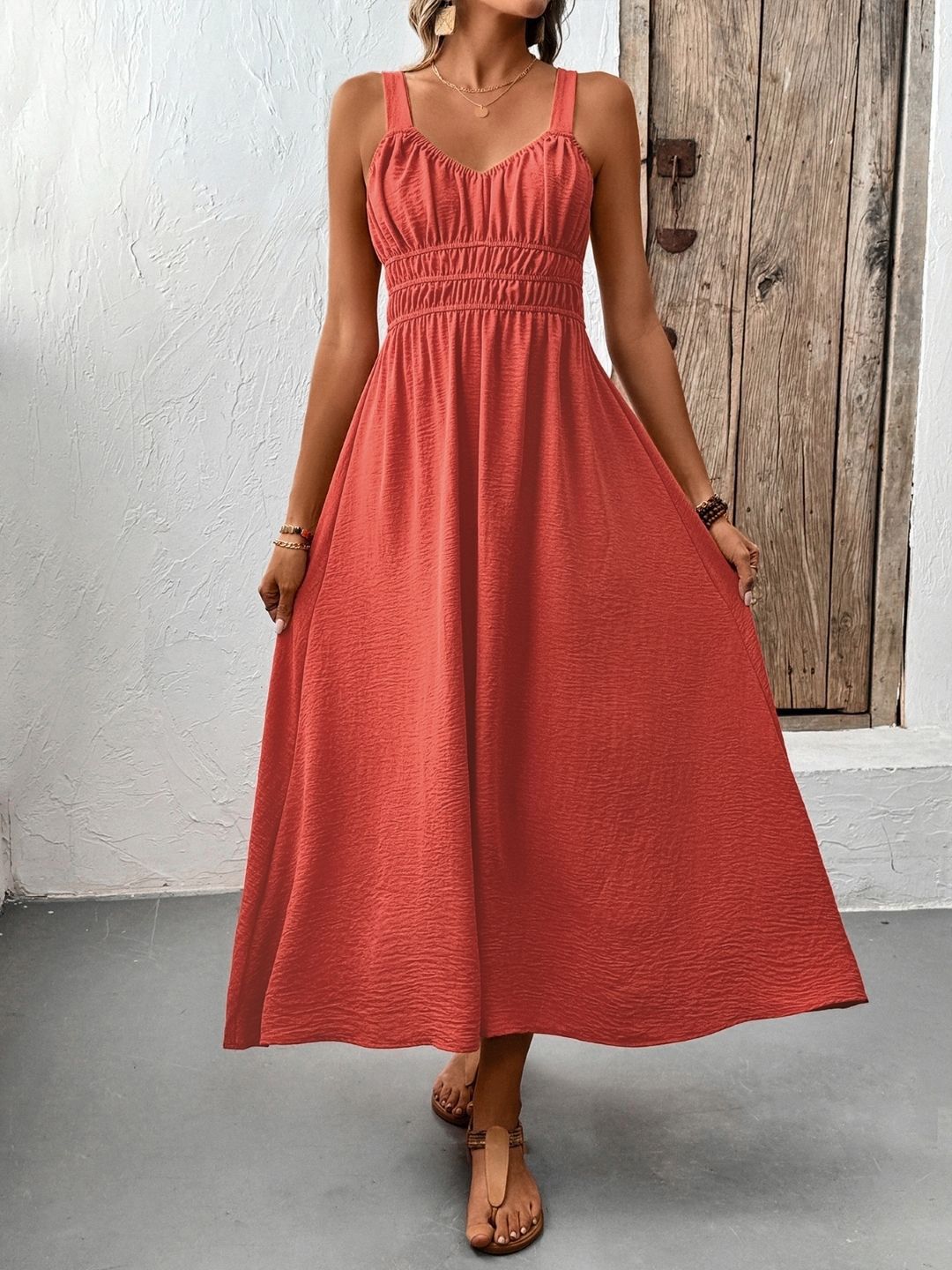 all about you Women Solid A-Line Maxi Dress