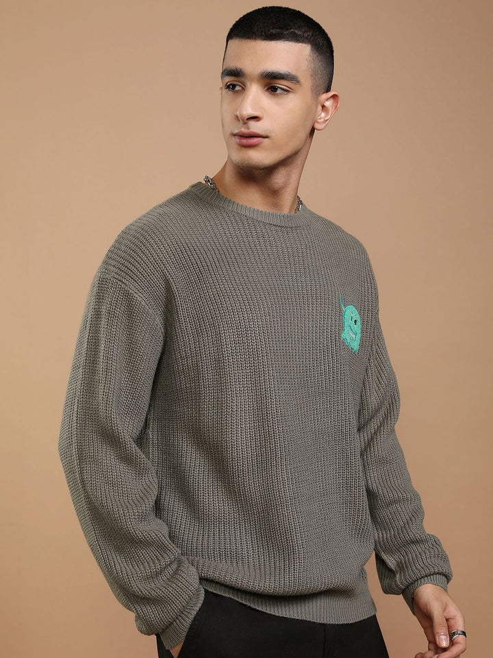 HIGHLANDER Men Pullover with Embellished Detail