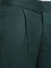 KLOTTHE Cotton Slim Fit Pleated Formal Trousers
