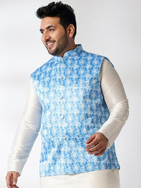 Jaket Nehru Printed Lelaki SOJANYA PLUS