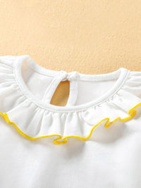 YK Girl Printed Top & Skirt Clothing Set