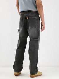 Urbano Fashion Men Loose Baggy Fit Carpenter Cargo Jeans With 6 Pockets Non-Stretchable