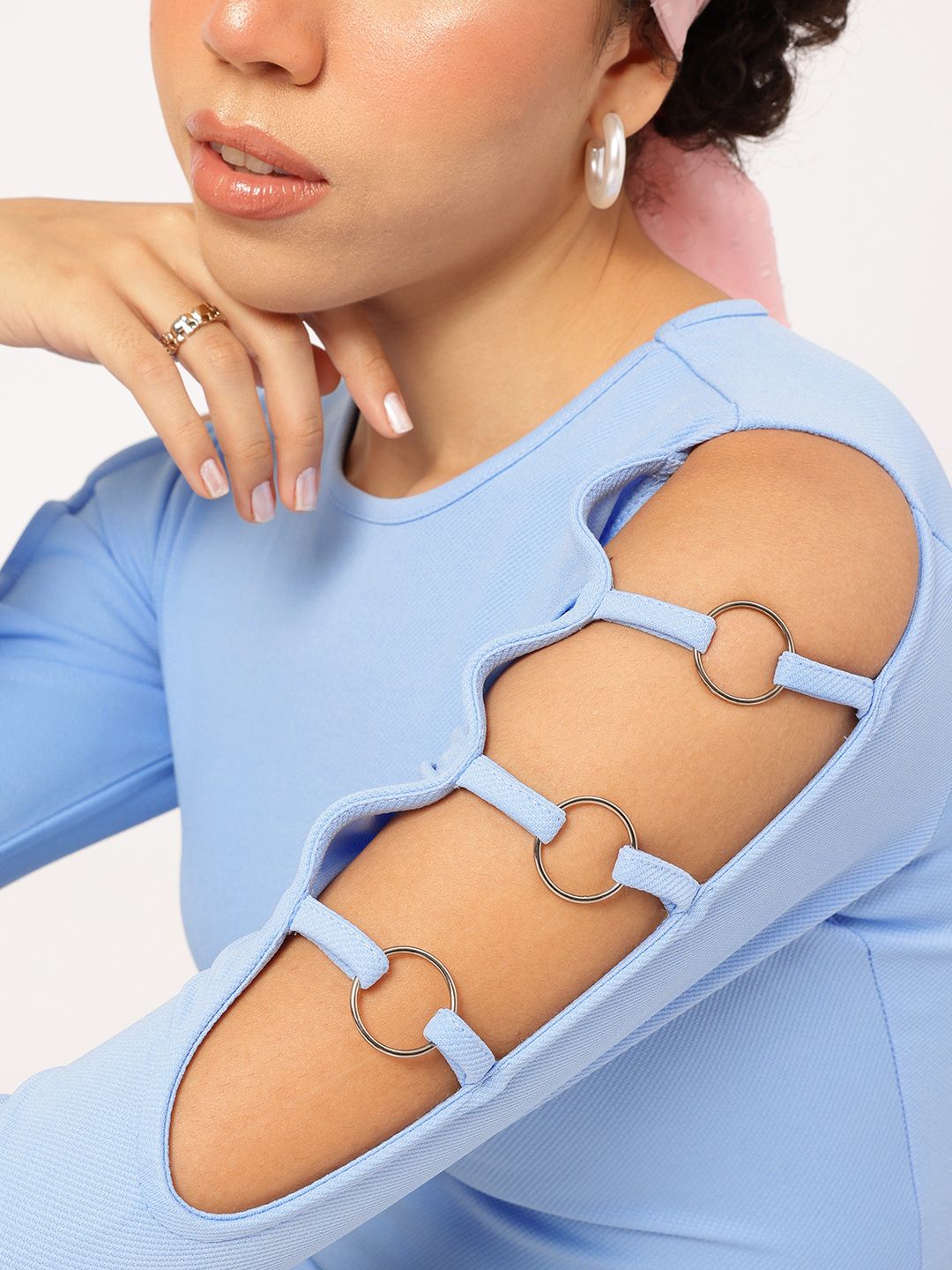 DressBerry Cut-Out Drama Fitted Top