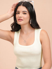 Street By Tokyo Talkies Women Round Neck Crop Tank Top