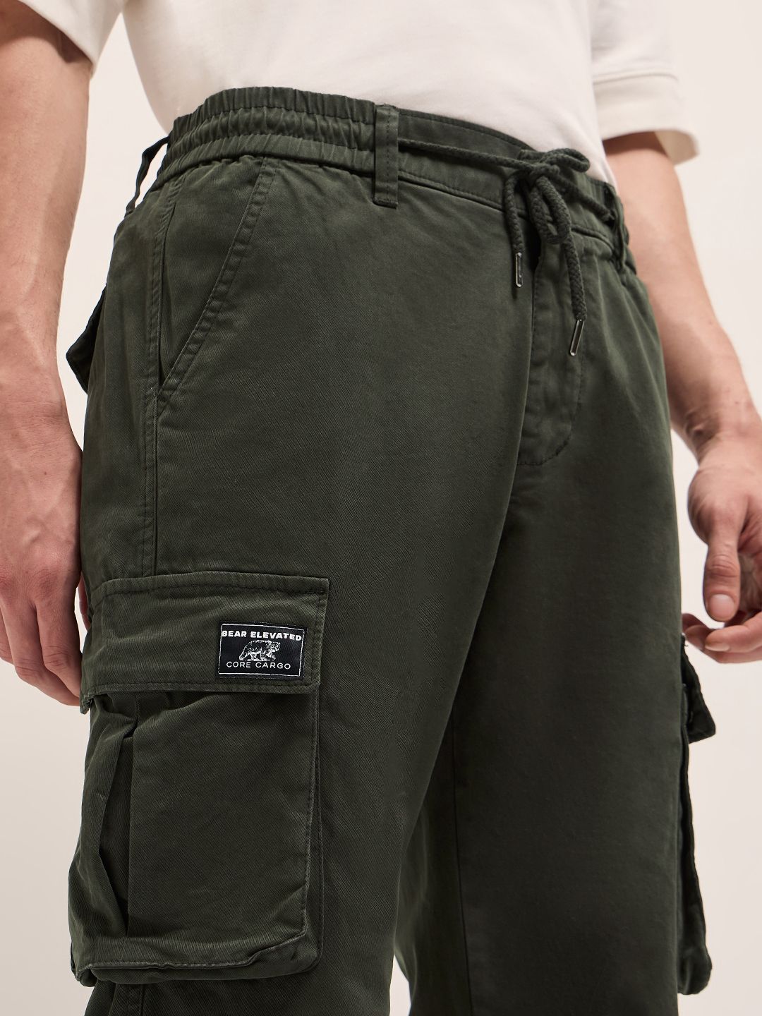 THE BEAR HOUSE Men Cotton Regular Fit Cargos