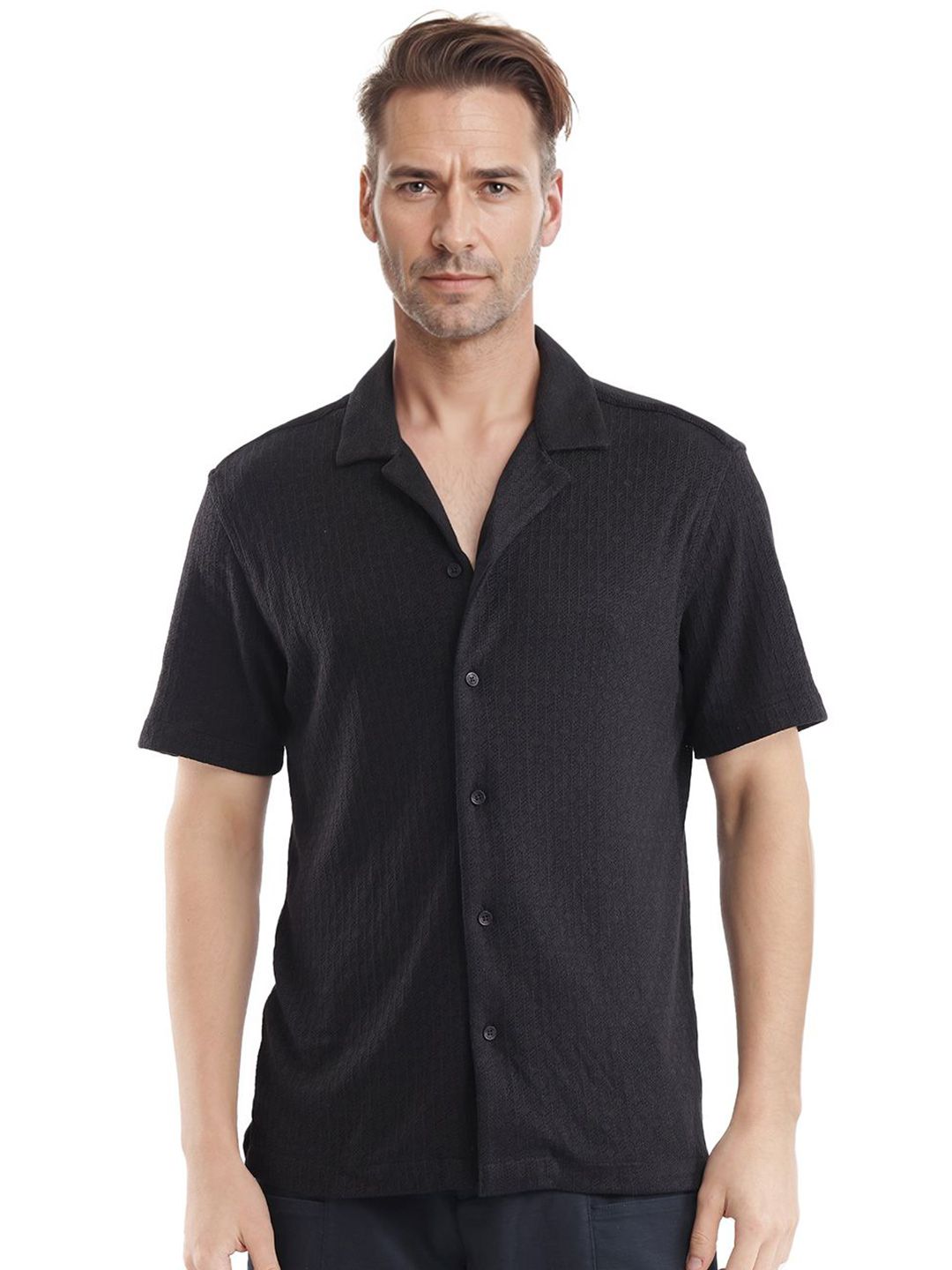RARE RABBIT Men Comfort Boxy Opaque Casual Shirt
