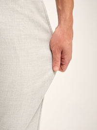 THE BEAR HOUSE Men Solid 4 Way Stretch Slim Fit Trousers