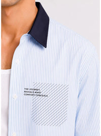 ADRO Men Relaxed Striped Casual Shirt