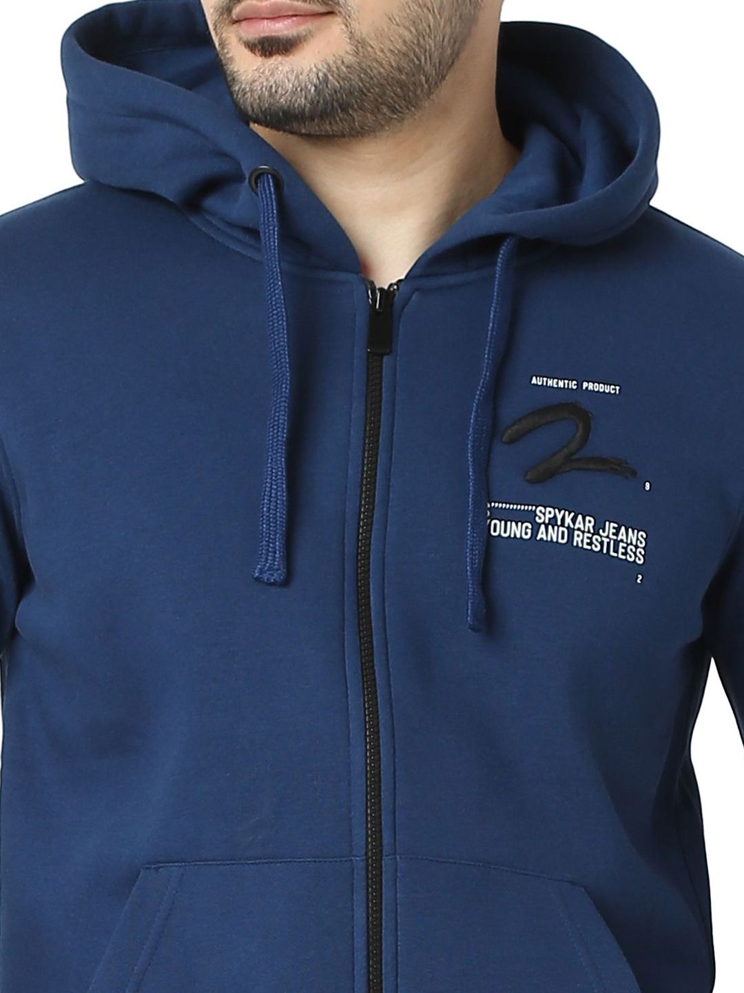 Spykar Men Sweatshirt Hooded