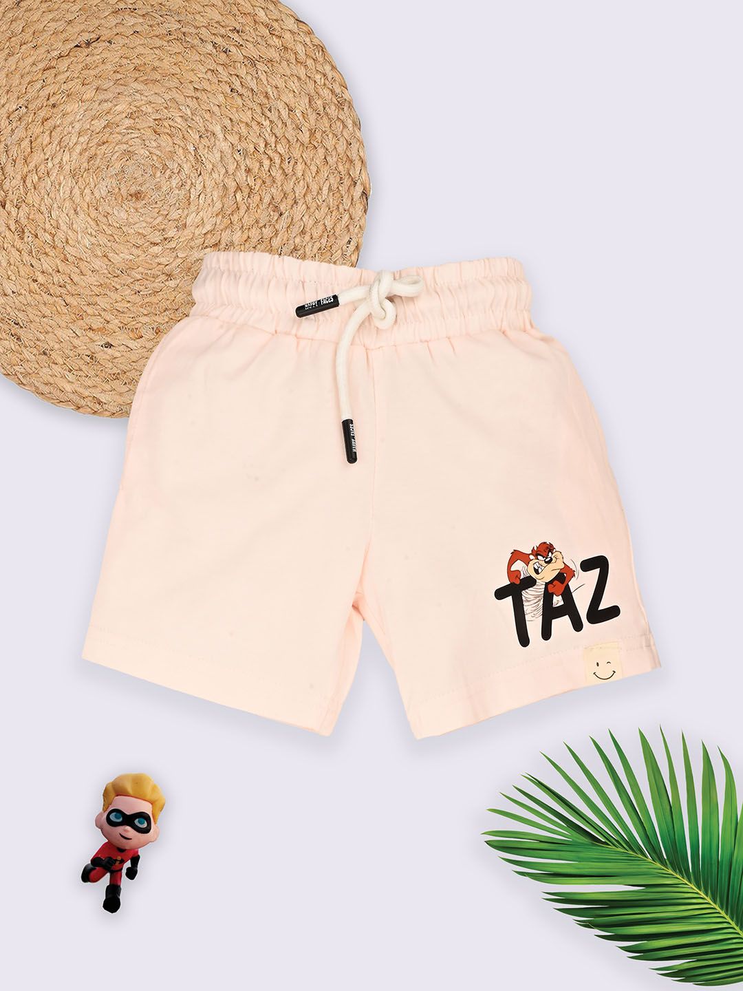Happy Faces Boys Looney Tunes Printed Cotton Shorts