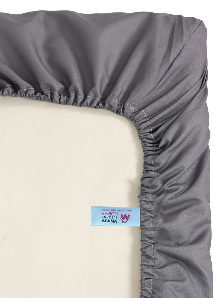 Myntra Elegant Homes Grey Floral 300 TC Cadar Katil King dengan 2 Sarung Bantal