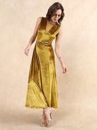 Rareism Women Fit & Flare Cotton Dress