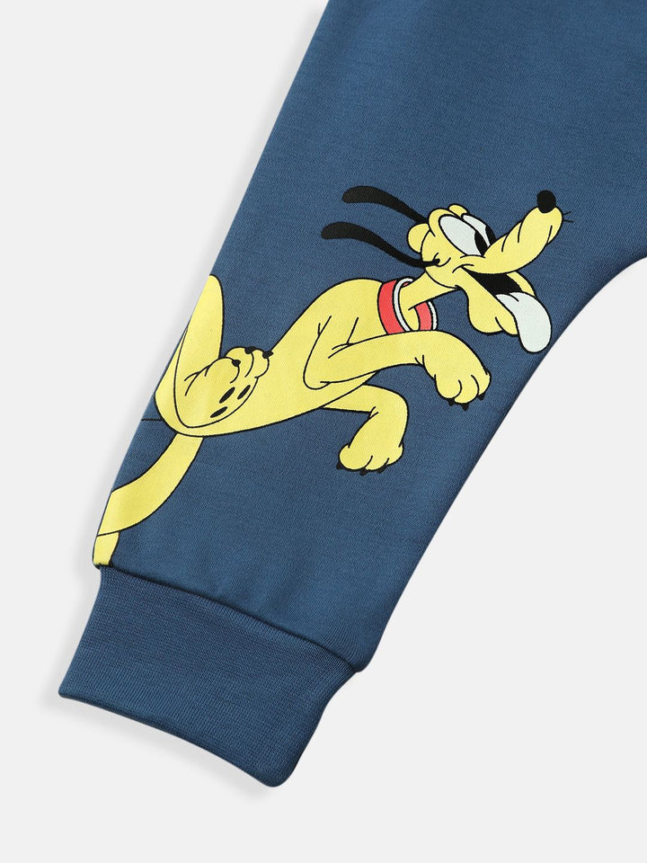 NautiNati Disney Mickey and Friends Baby Boys  Dark Blue Track Pant