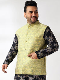 SOJANYA PLUS Men Paisley Motif Printed Nehru Jacket