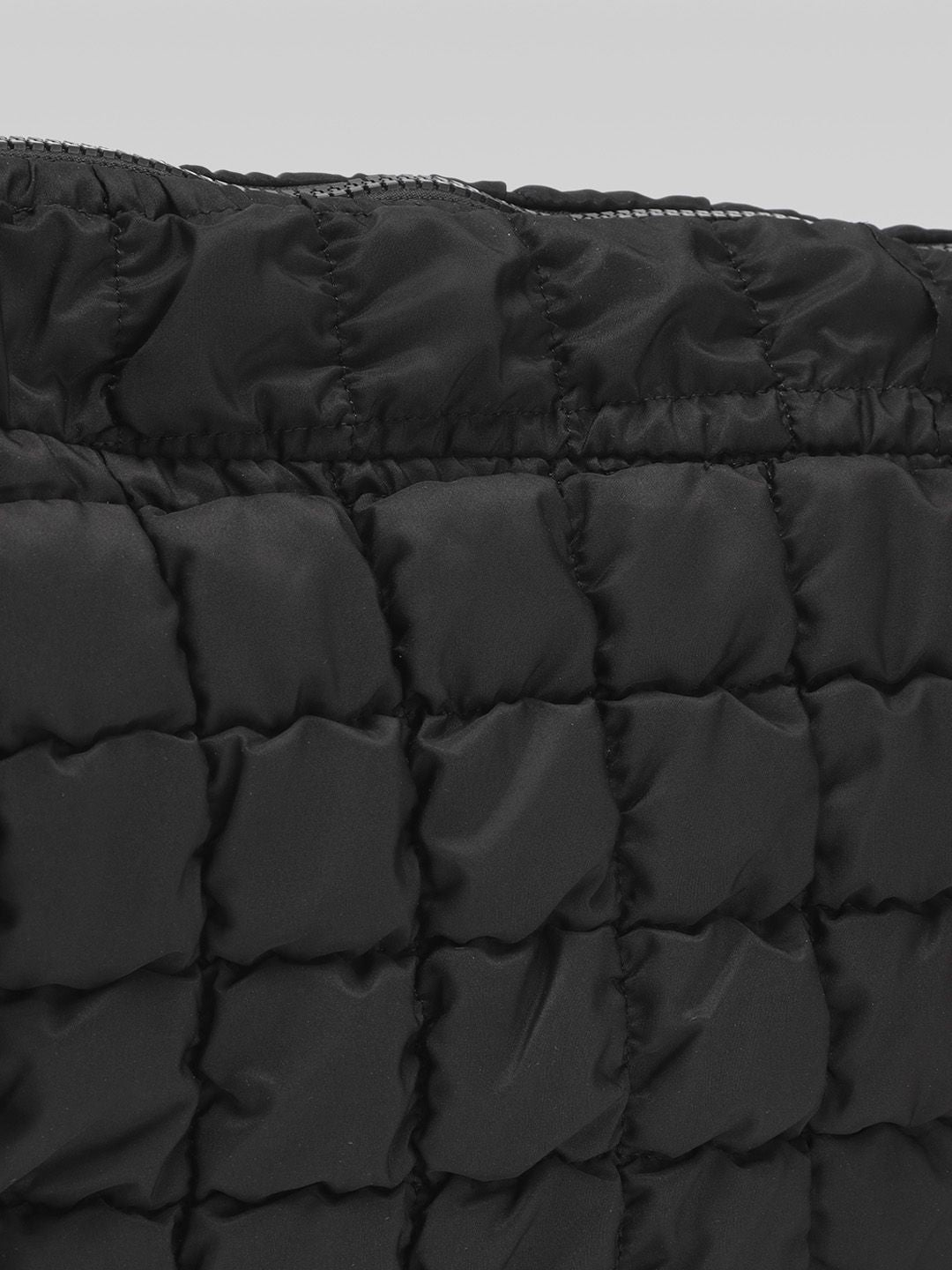 DressBerry Structured Shoulder Bag with Quilted Detail