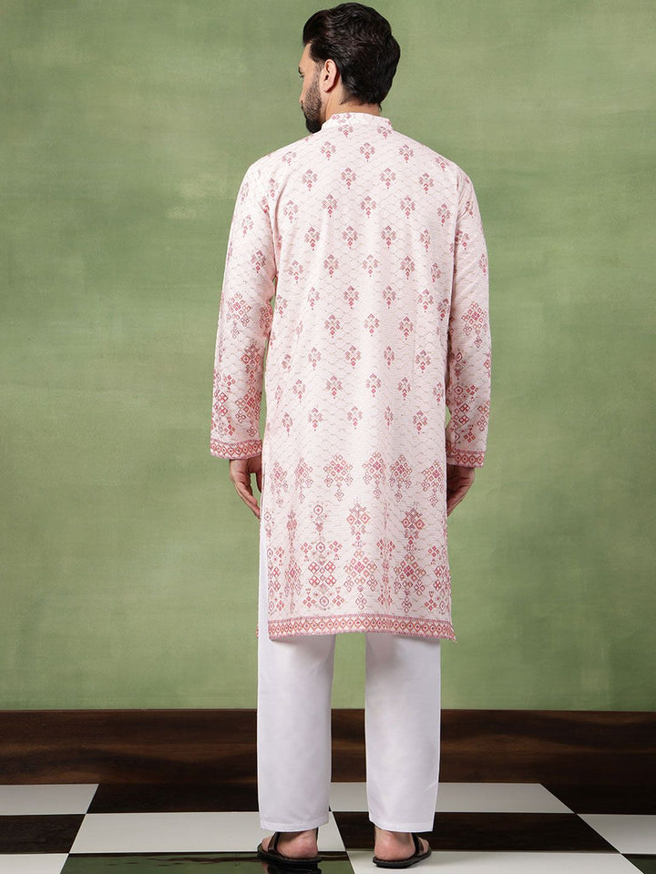 SOJANYA Men Ethnic Motifs Embroidered Kurta